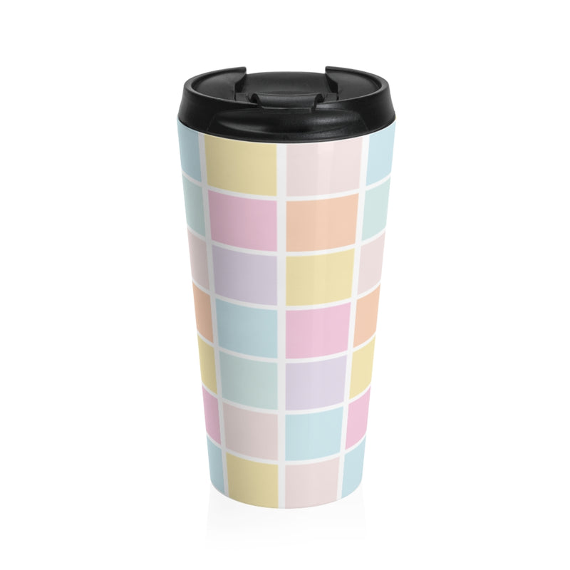Colorful Squares Travel Tumbler