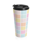 Colorful Squares Travel Tumbler