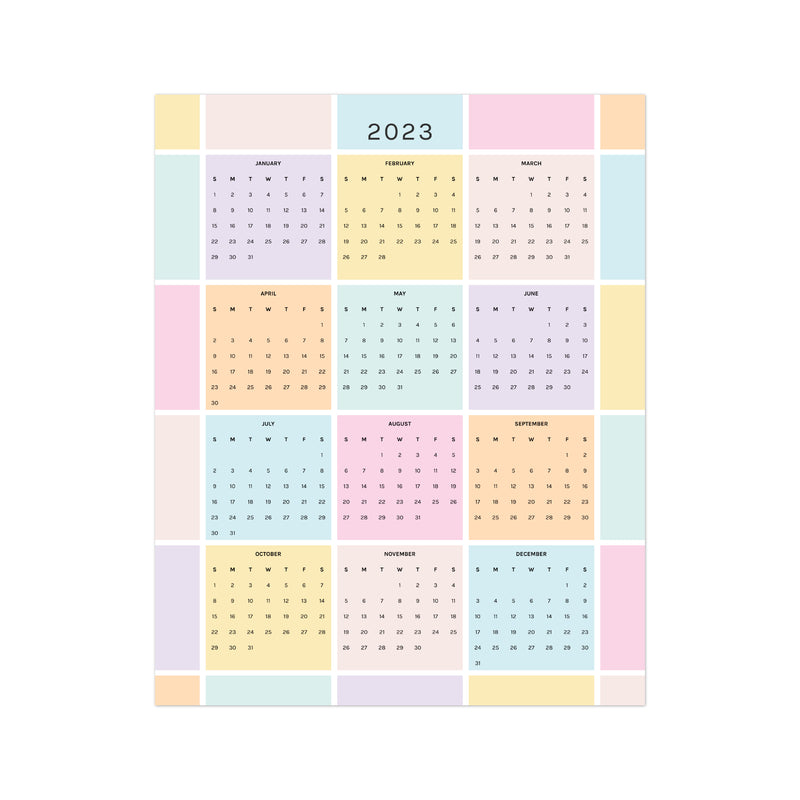 2023 annual wall calendar