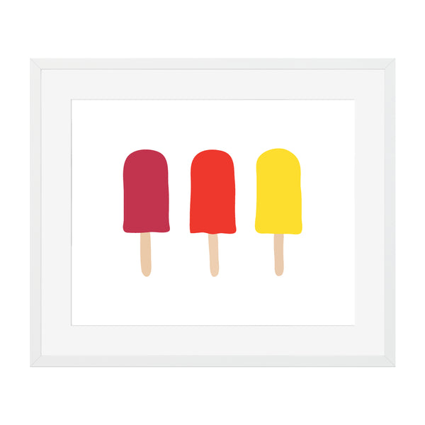 popsicles illustrated art print 