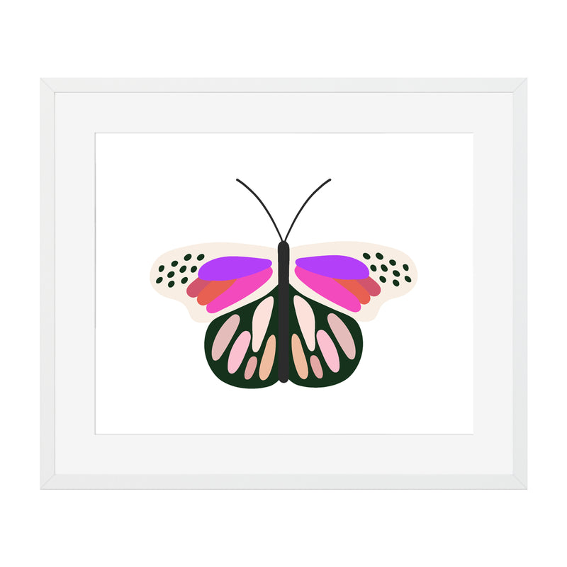 butterfly illustrated art print