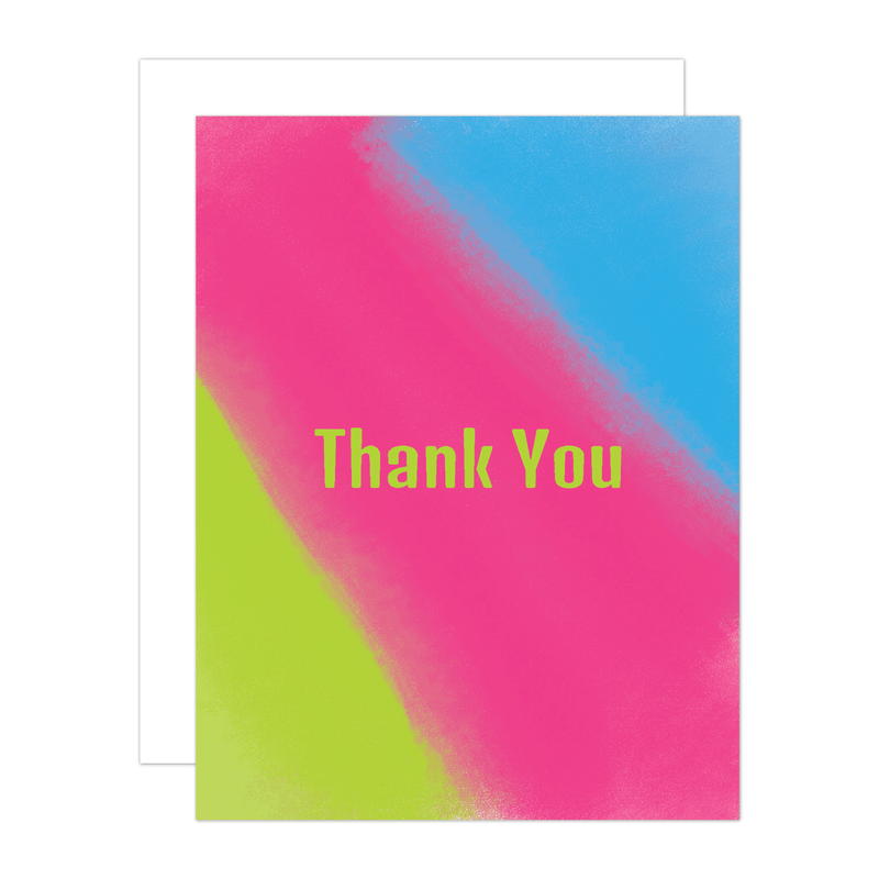 Tie Dye Thank You Greeting Card