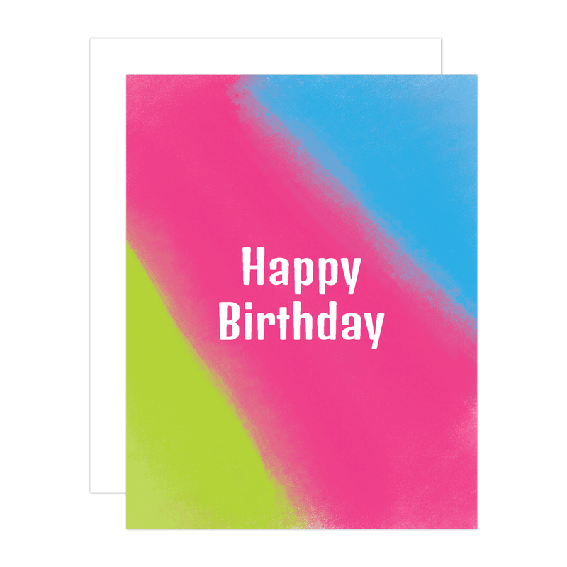 Tie Dye Birthday Greeting Card