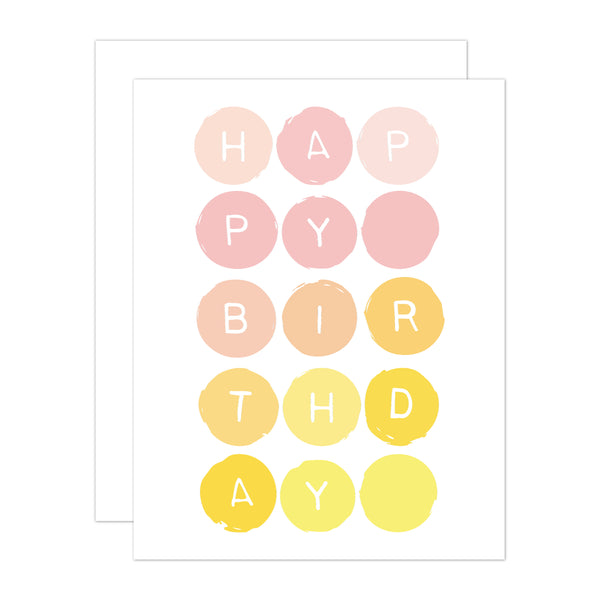Birthday Circles Greeting Card