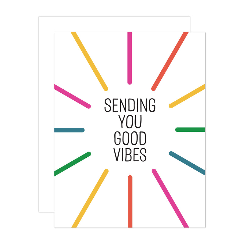 Sending You Good Vibes Greeting Card