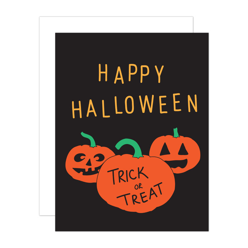 Halloween Pumpkins Greeting Card