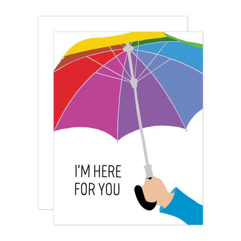 I'm here for you umbrella card