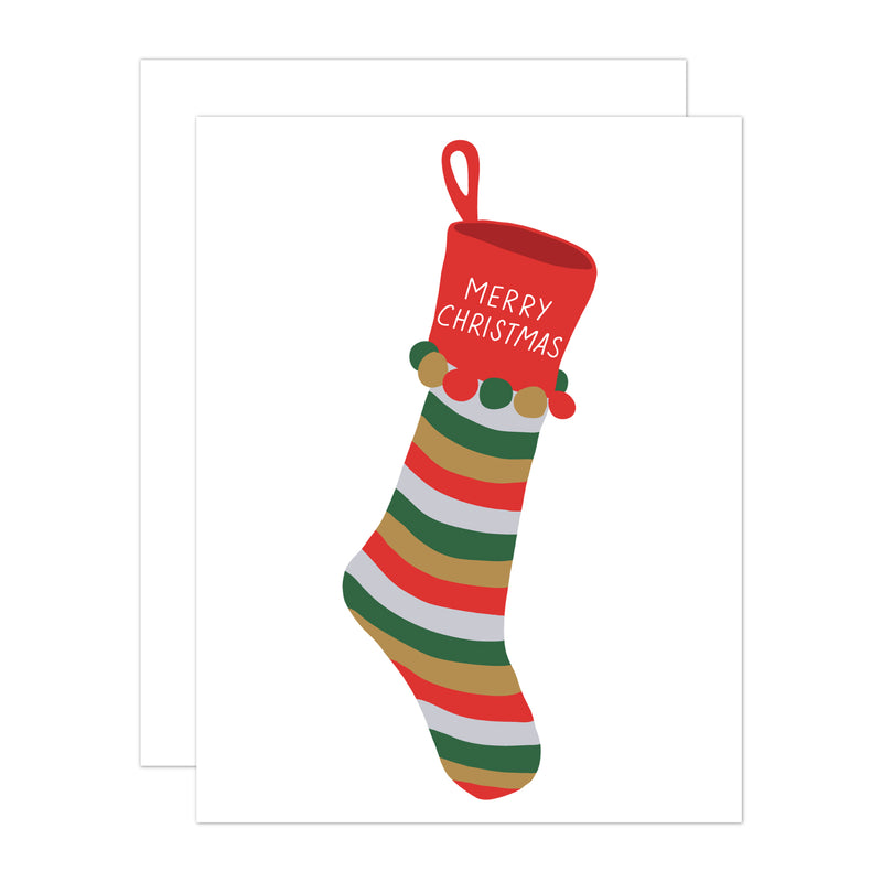 Stocking Christmas Greeting Card