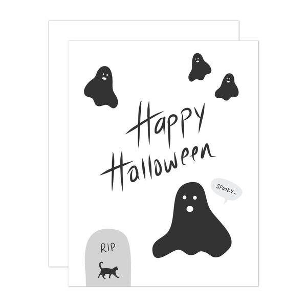 Halloween Ghosts Greeting Card