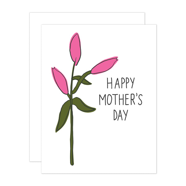 Mother's Day Lily Buds Greeting Card