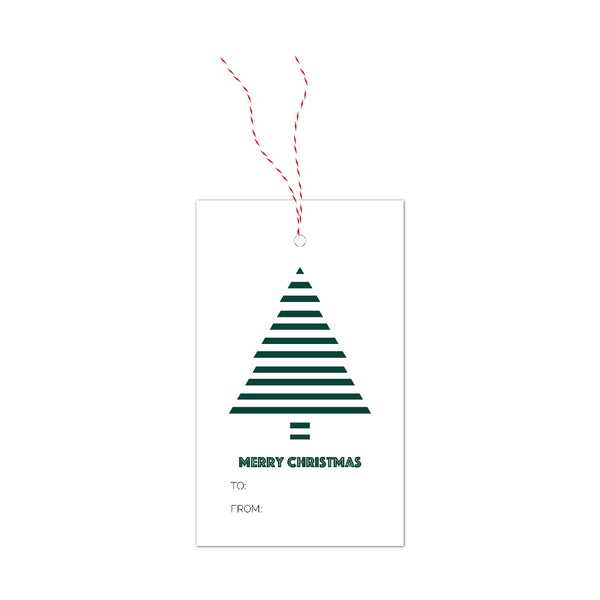 Christmas tree gift tags by Cristina Alexander