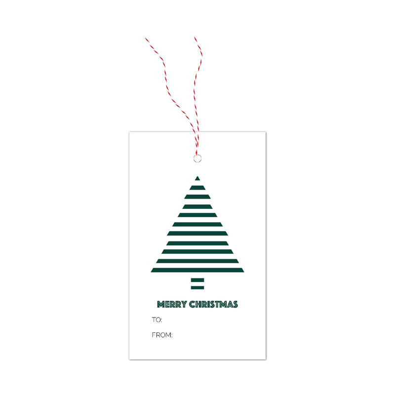 Christmas tree gift tags by Cristina Alexander
