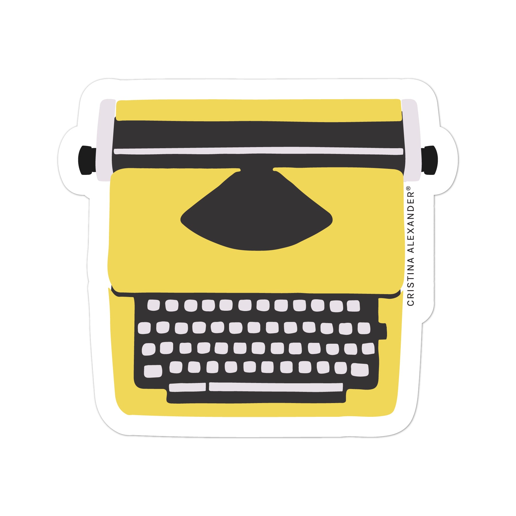 Typewriter Sticker – Cristina Alexander