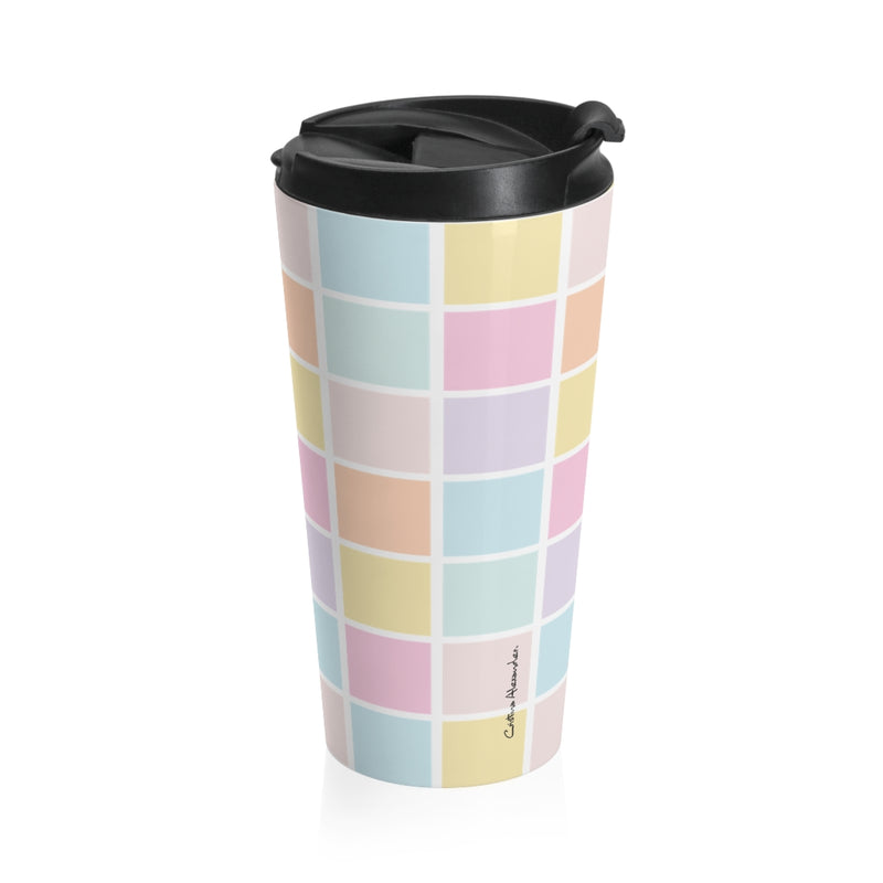 Colorful Squares Travel Tumbler
